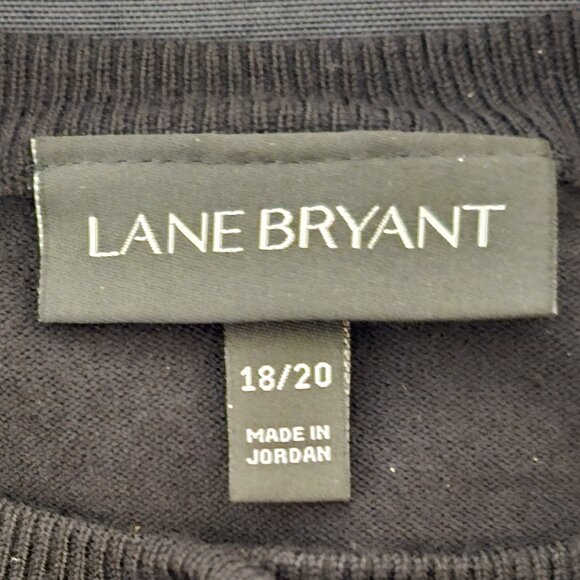 #186 Lane Byant size 18/20 Black button front sweater/cardigan - Picture 5 of 6
